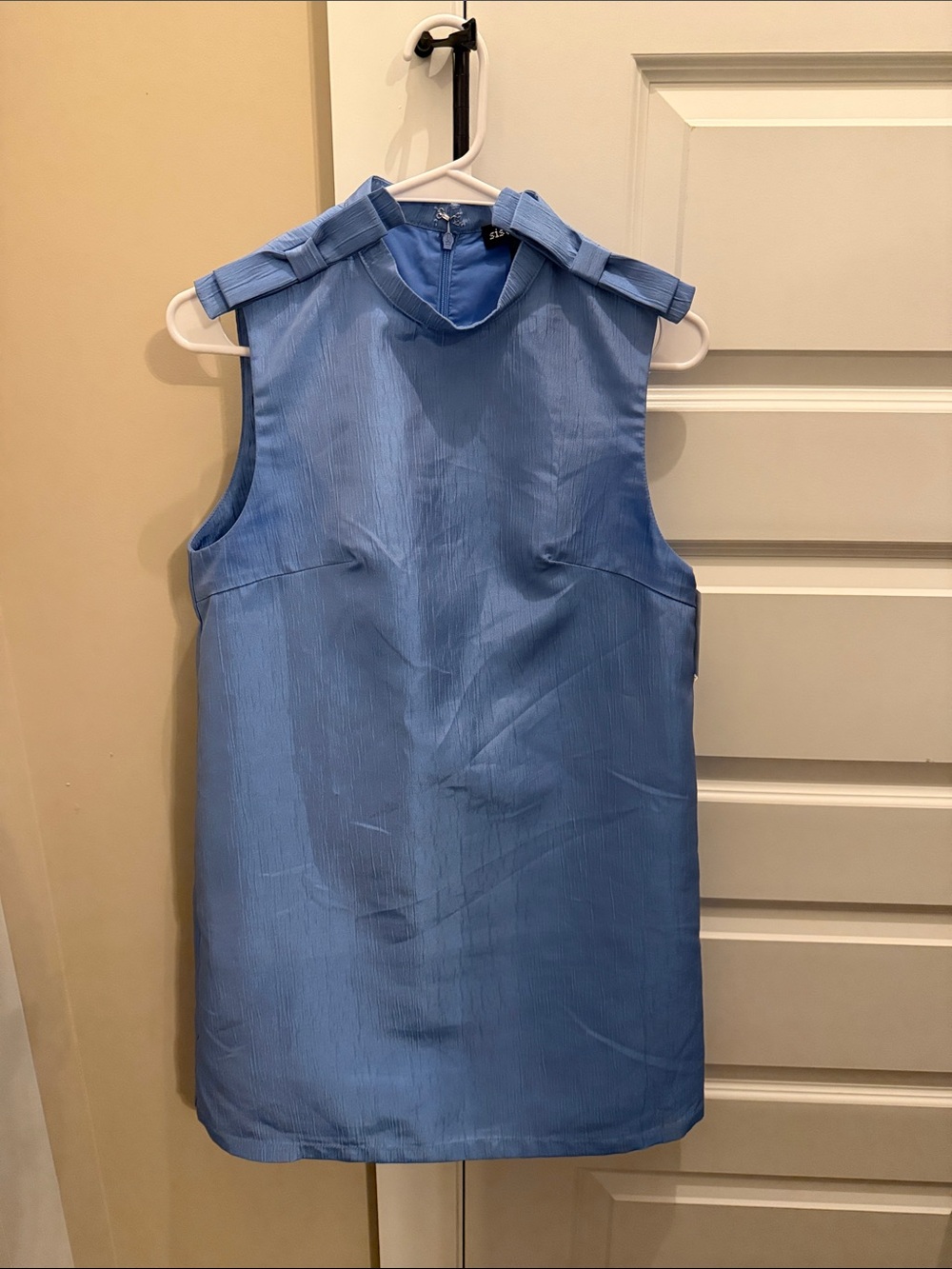 Sister Jane Blue Sleeveless Mini Dress